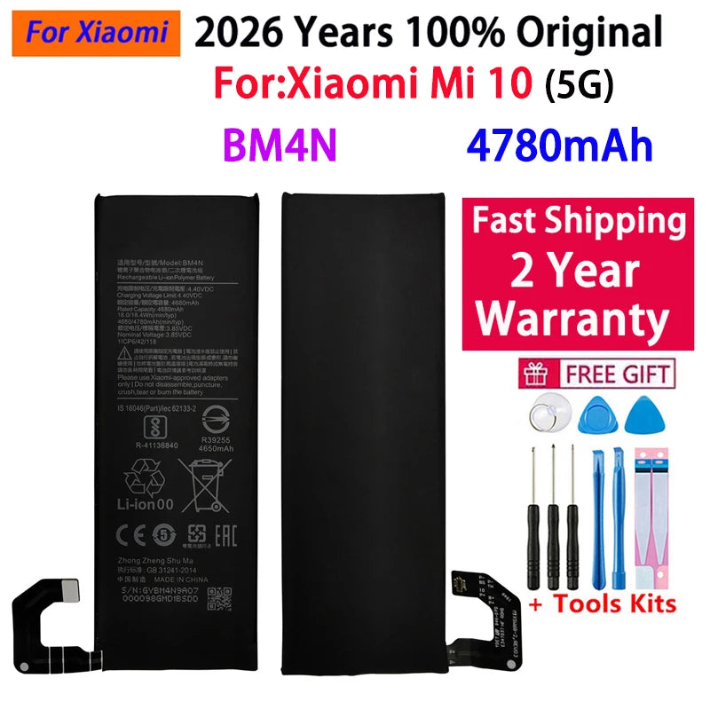 Batteria BM58 originale al 100% per Xiaomi Mi 8 9 10 11 11i 11T Ultra SE Lite Mi A3 CC9 CC9e Poco F3 Redmi K40 Pro Mix 4 batterie 5G