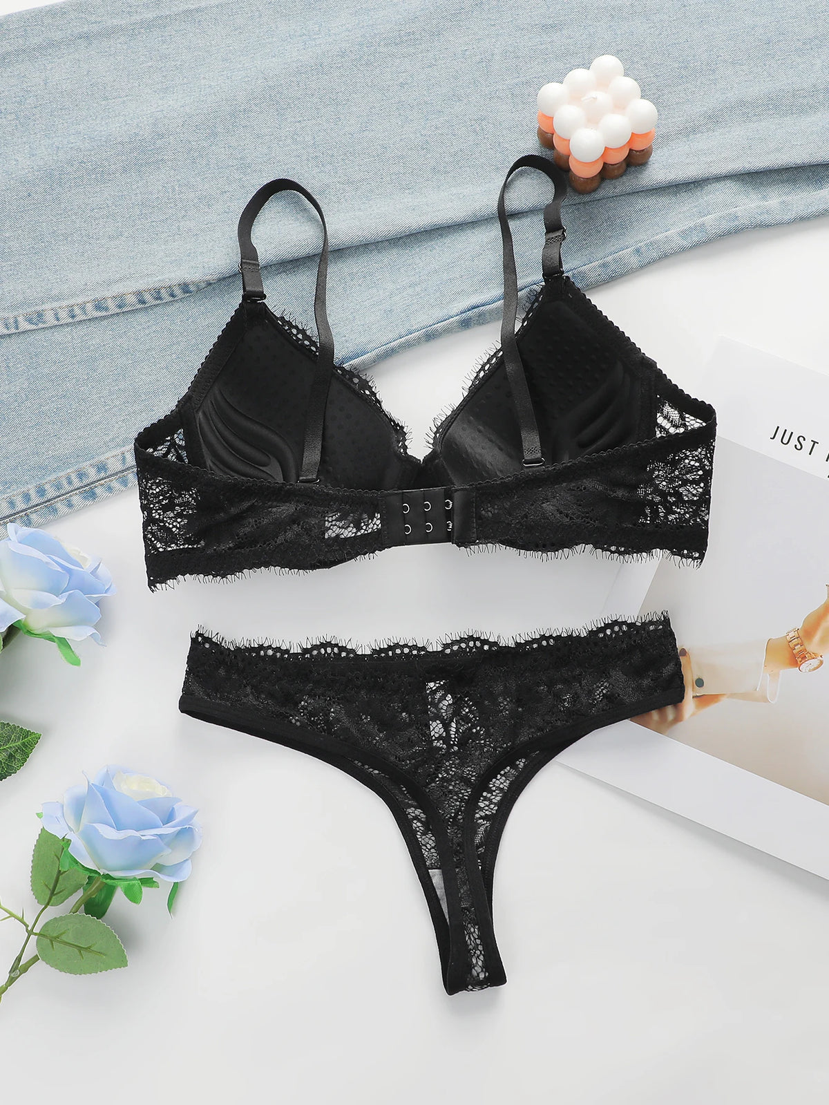 Reggiseno push up in due pezzi da donna in pizzo semplice e sexy di alta qualità A3107
