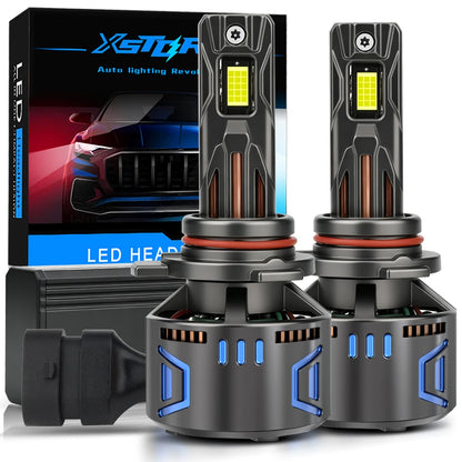 XSTORM H7 Lampadine LED per Fari H1 H4 H11 9005 9006 9012 Luci LED Canbus 80000LM 400W Fari Auto con Ventola Turbo 6000K