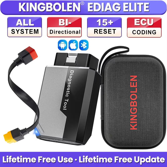 Nuovo Kingbolen Ediag Elite 2026, Strumento Diagnostico Auto con Aggiornamenti Gratuiti a Vita, Diagnosi di Tutti i Sistemi, 15 Funzioni di Reset, Codifica ECU Bidirezionale, Scanner Auto OBD2