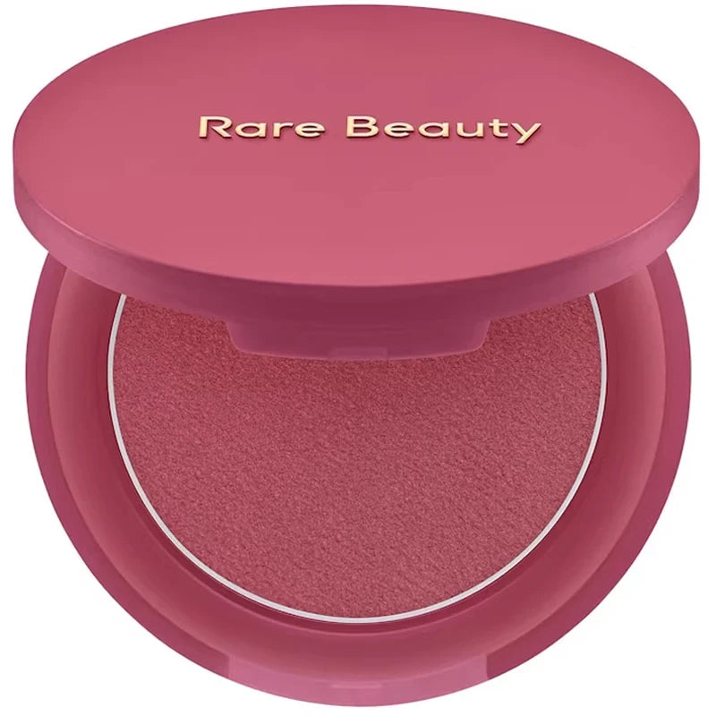 Rare Beauty Fard in Crema in Polvere Fine Rosa Opaco ad Alta Lucentezza, Lunga Durata, Illuminante per il Viso, con Glitter Integrato