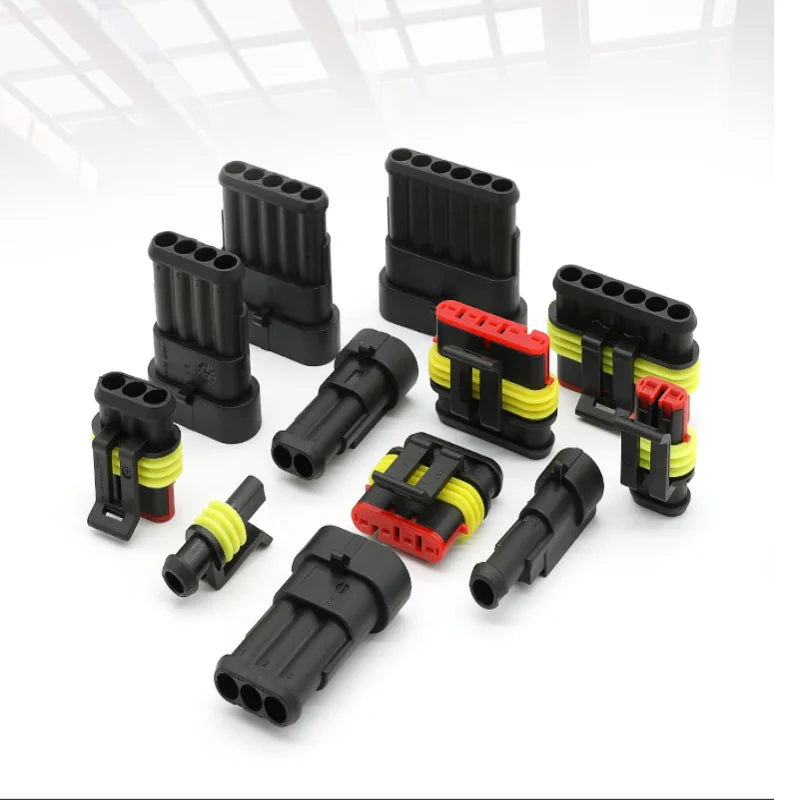 Kit connettori impermeabili Cavo automobilistico Connettore rapido Elettrico nel cablaggio dell'auto Presa di tenuta automatica 1 2 3 4 5 Kit spina a 6 pin Way