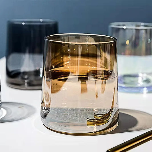 Set di tazze di vetro ad alta estetica per la casa, succo di whisky, bicchieri, hotel, motel, bicchieri multiuso per acqua potabile all'ingrosso