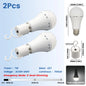Lampadina LED ricaricabile E27 7W 1500mAh 220V 110V Lampadina di emergenza per alimentazione domestica Lampada da giardino per portico da campeggio in guasto all'aperto