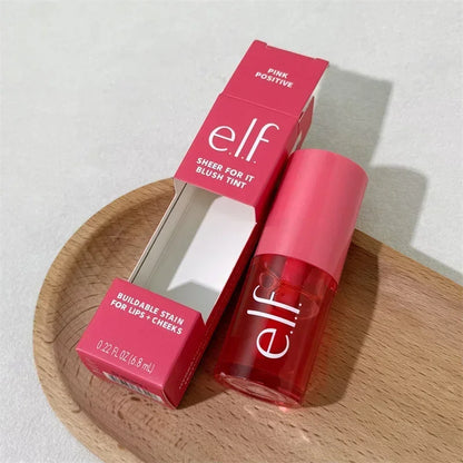 Nuovo balsamo labbra alla frutta della marca Elf, prodotto versatile per labbra e guance, fard liquido in polvere, fondotinta liquido effetto satinato, cosmetici per il trucco facili da usare.