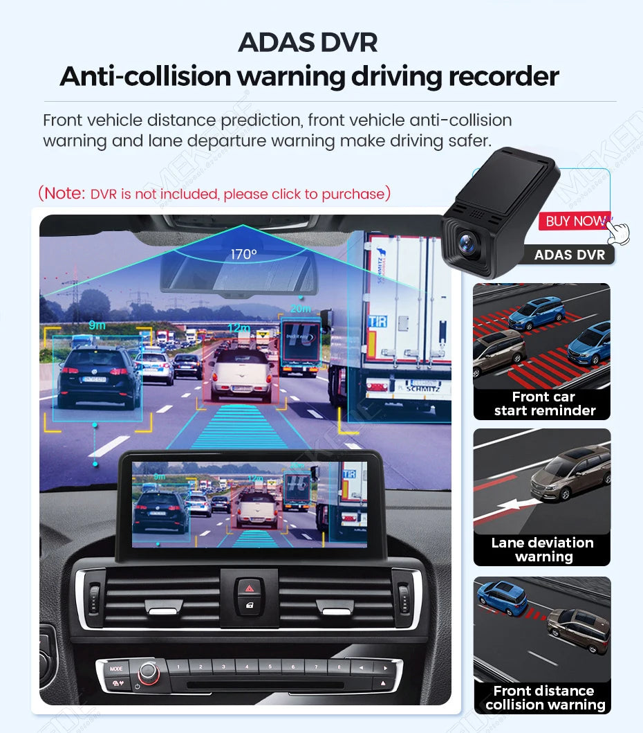 Mekede, autoradio Android da 8,8 pollici, stile originale, con CarPlay wireless e Android Auto, sistema multimediale per BMW X3 F25 e X4 F26 (2014-2016), sistema NBT, 4G LTE, WiFi, Bluetooth, navigazione GPS, lettore video 4K