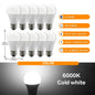 10 Lampadine LED E27 2200K 3000K 4000K 6000K AC100-240V Rosso Verde Illuminazione Colorata di Alta Qualità in Vetro PC per Arredamento Casa