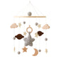 Carillon girevole per neonati Culla Imitazione Colore legno Appeso Sonaglio Bambino Lenitivo Giocattoli musicali 0-12 mesi Regalo per bambini