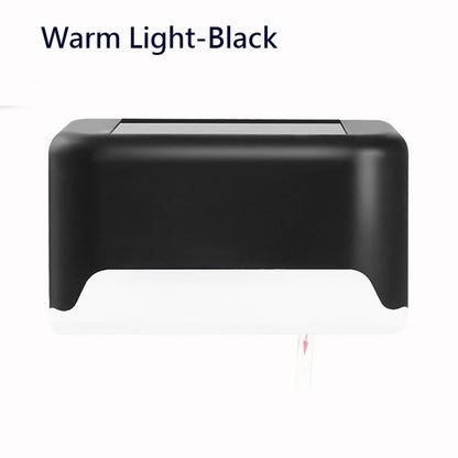 Lampada da gradino solare a LED bianca calda, luci da giardino per esterni, decorazione per balcone impermeabile, per recinzione per scale da patio