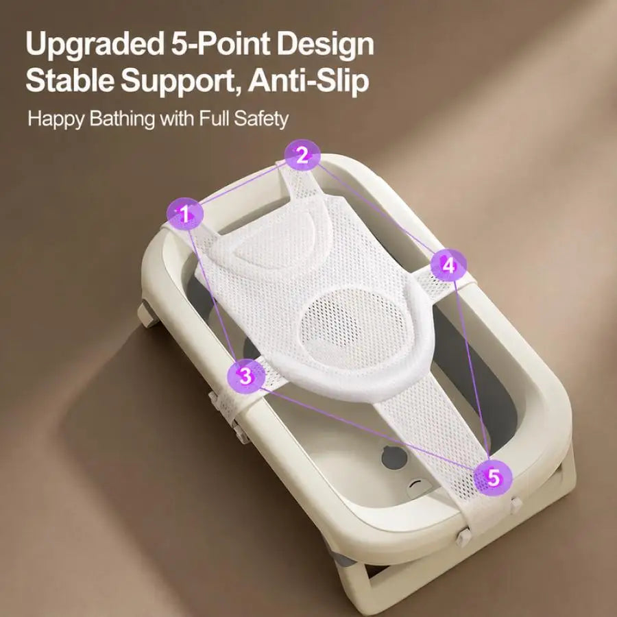 Tappetino da Bagno Avent per Neonati, Cuscino di Supporto Antiscivolo ad Asciugatura Rapida, Regolabile, 2 in 1, per Vasca da Bagno Neonati