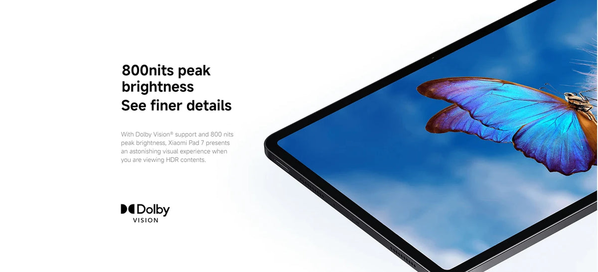 Xiaomi Pad 7 Versione Globale, CPU Octa-core Snapdragon 7+ Gen 3, Tablet con Batteria da 8850mAh, Fotocamera da 13MP, Display da 11.2" 3.2K 144Hz