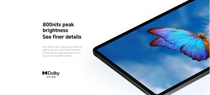 Xiaomi Pad 7 Versione Globale, CPU Octa-core Snapdragon 7+ Gen 3, Tablet con Batteria da 8850mAh, Fotocamera da 13MP, Display da 11.2" 3.2K 144Hz