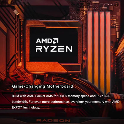 Processore Gaming AMD Ryzen 7 7800X3D, 8-Core 96MB 3D V-Cache, Socket AM5, 5.0GHz, Ventola Non Inclusa
