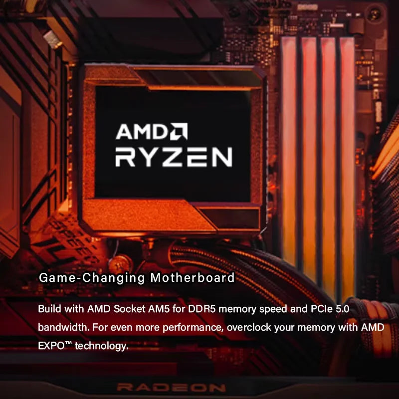 Processore da Gaming AMD Ryzen 7 7800X3D, 8-Core 96MB 3D V-Cache, Socket AM5, 5.0GHz, Ventola Non Inclusa