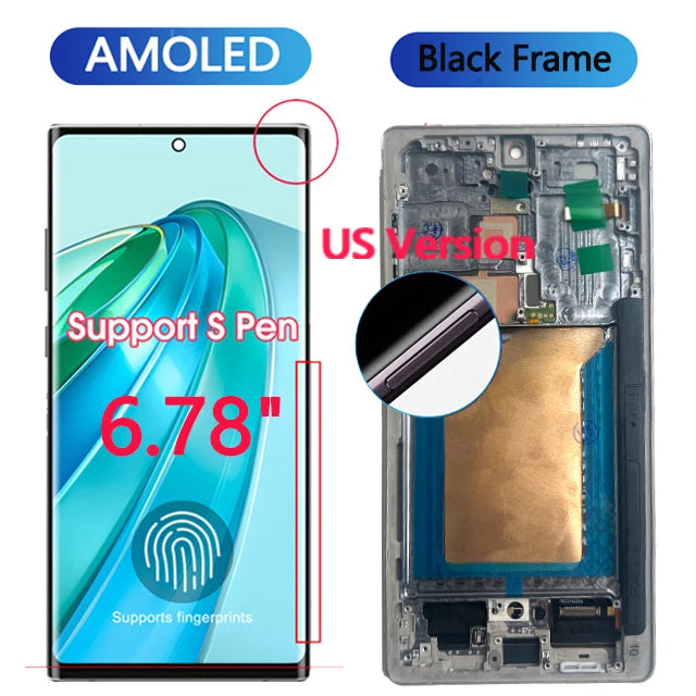 NUOVO Display AMOLED Per Samsung Galaxy S25 Ultra 5G Display LCD Touch Screen Digitizer Assembly Per Samsung S25 Ultra Display