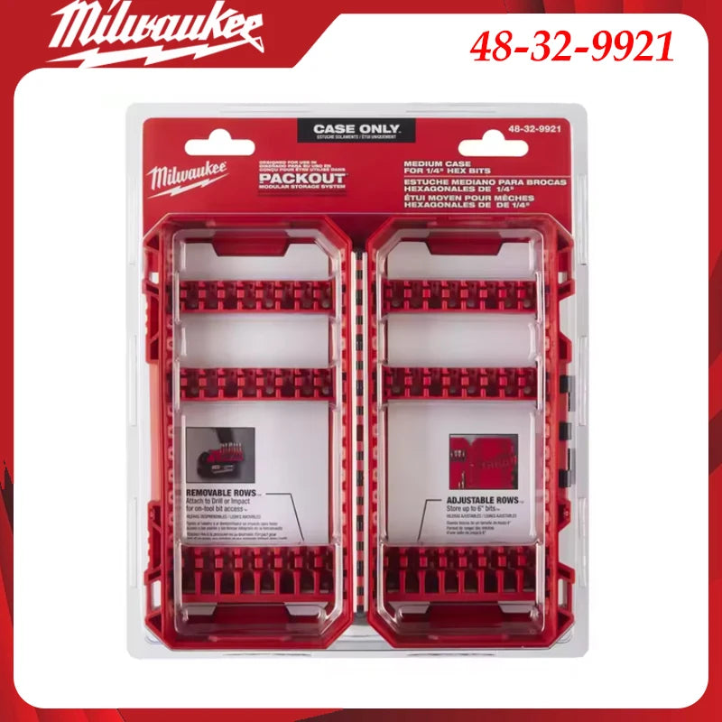 Kit di Punte per Trapano a Impatto Milwaukee Heavy-Duty, Attacchi Esagonali da 1/4", Punte Magnetiche Organizzate in Custodia Portatile
