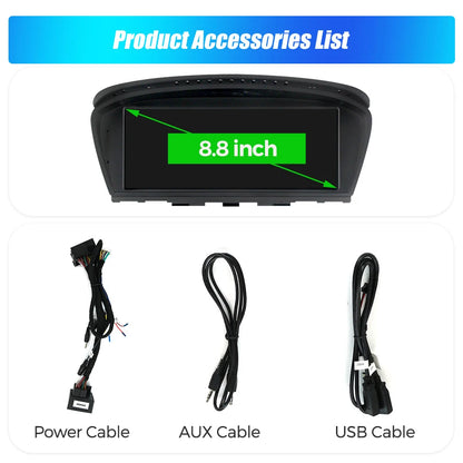 MEKEDE 8.8/9.3" Linux QLED 1920x720 HD Touchscreen Compatibile OEM Wireless CarPlay Android Auto Mirroring WiFi BT Aggiornamento OTA Per BMW E60 E61 E63 E64 E90 E91 E92 E93