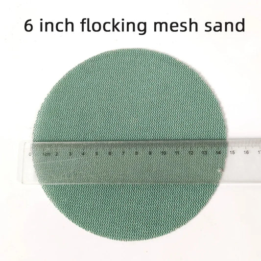 Foglio Abrasivo Rotondo Mirka da 6 Pollici (150mm) per Auto, Foglio in Rete Floccata per Lucidatura e Stuccatura, Foglio Autoadesivo per Finiture Lisce