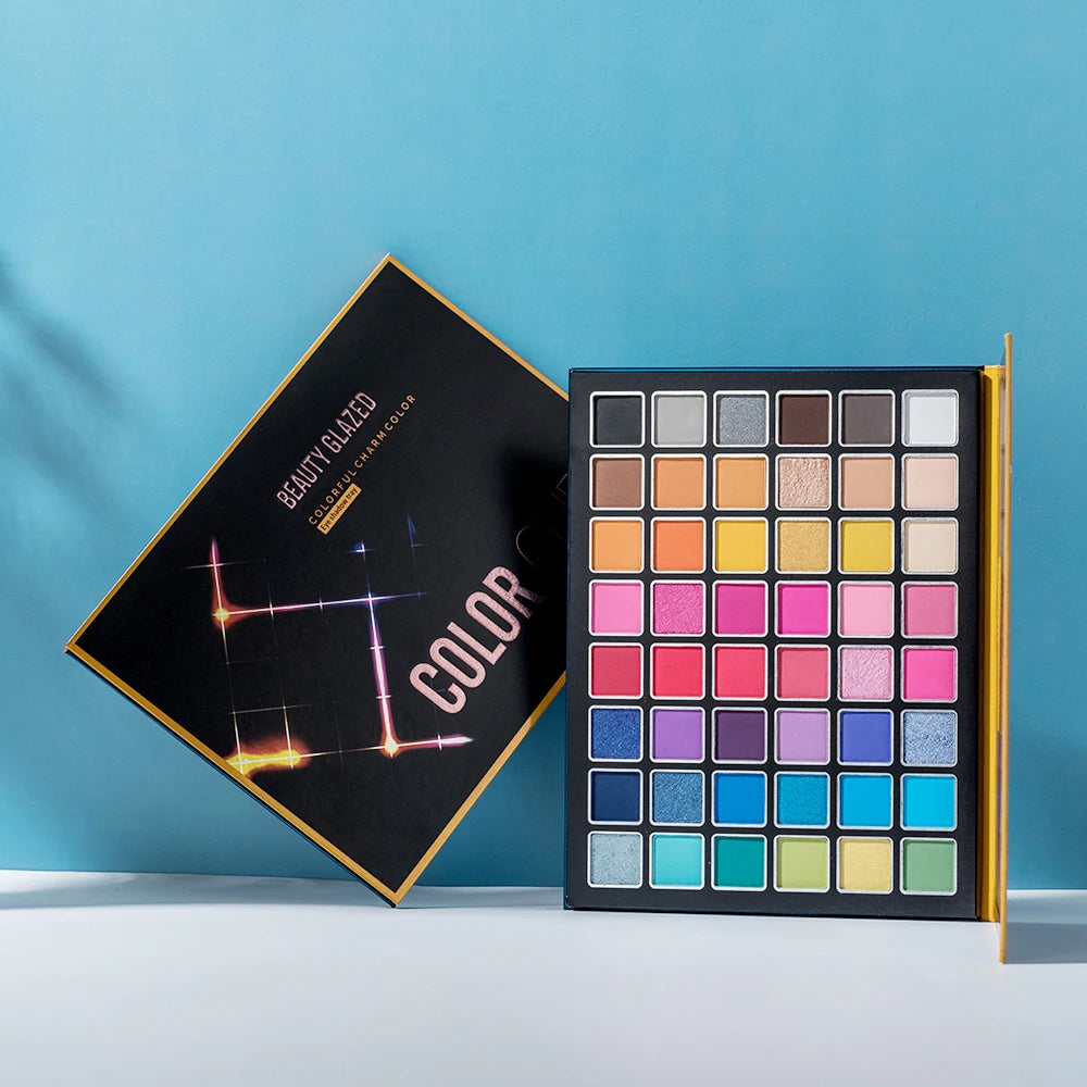 Piatto ombretto per trucco scenico, europeo e americano, eccitato, 48 colori