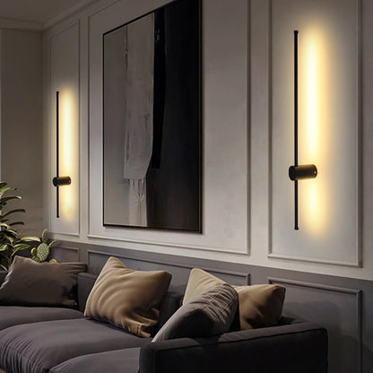Lampada da parete moderna a LED 350 ° Lampada da parete lunga con rotazione Lampada da parete per camera da letto Soggiorno TV Divano Sfondo Apparecchio di illuminazione per interni
