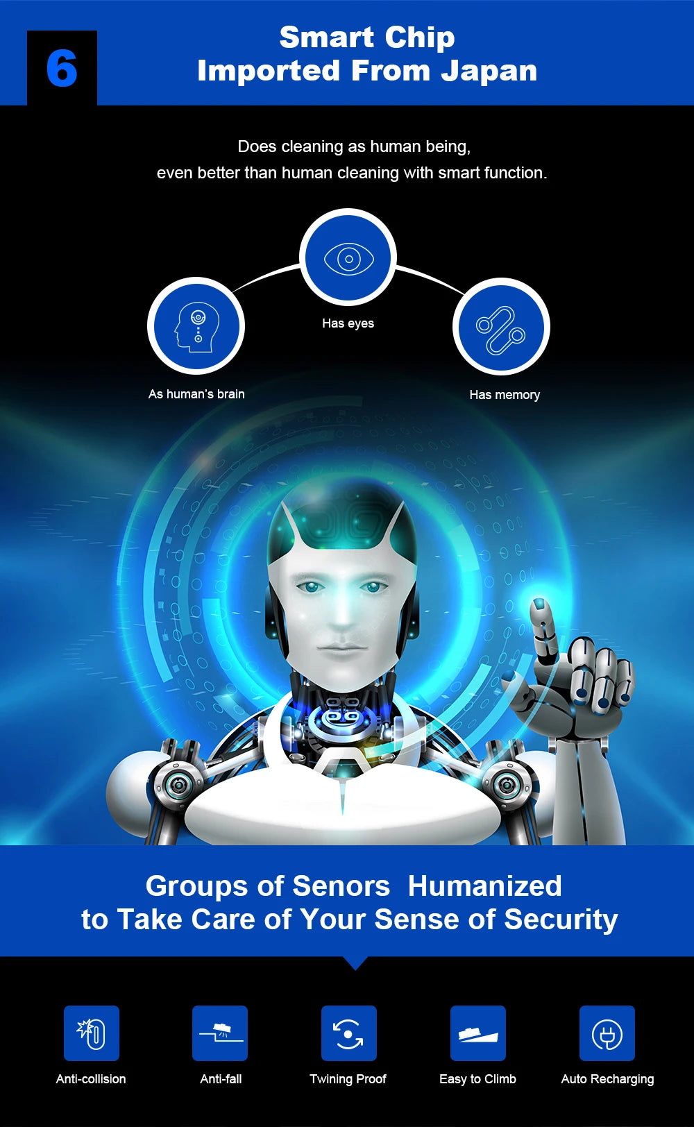 LIECTROUX C30B Robot Aspirapolvere con Navigazione AI, Partizione Intelligente, App WiFi, Aspirazione 6000Pa, Lavaggio a Secco e Umido, Disinfezione