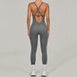 Regolabile Indietro Fitnes Donna Body Corsetto Yoga Set Push Up Palestra Tuta intera Tuta da allenamento Abbigliamento attivo femminile XP274
