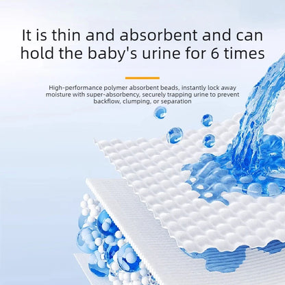 50 pezzi di pannolini usa e getta per neonati di varie dimensioni, pannolini per l'allattamento, pannolini per bambini leggeri e sottili, traspiranti e altamente assorbenti