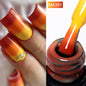 MEET ACROSS 7ml Gelatina Nuda Shimmer Base in gomma Gel Glitter Rosa Viola UV/LED Nail Art Vernis Gel Smalto per manicure Unghie FAI DA TE