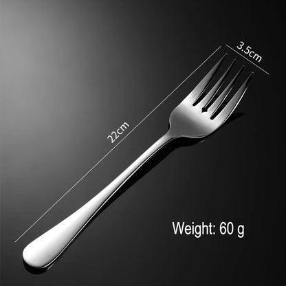 Set di posate da 24 pezzi in acciaio inossidabile, set di stoviglie, cucchiaio e forchetta, coltello, forchetta, cucchiaio da dessert, cucchiaio da tè