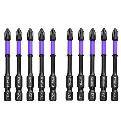 5-60PCS PH2 Set di punte per avvitatore a percussione Set di cacciaviti a croce magnetici Set di punte per trapano a percussione Vite Cacciavite a croce antiscivolo in acciaio legato