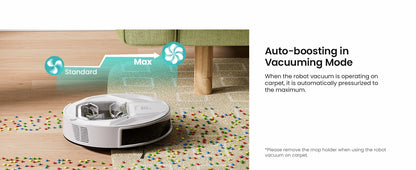 Robot Aspirapolvere Lefant M320 con Funzione Lavapavimenti, Potente Aspirazione 6000Pa, Contenitore Polvere Visibile, Rilevamento Tappeti, Controllo Vocale Alexa