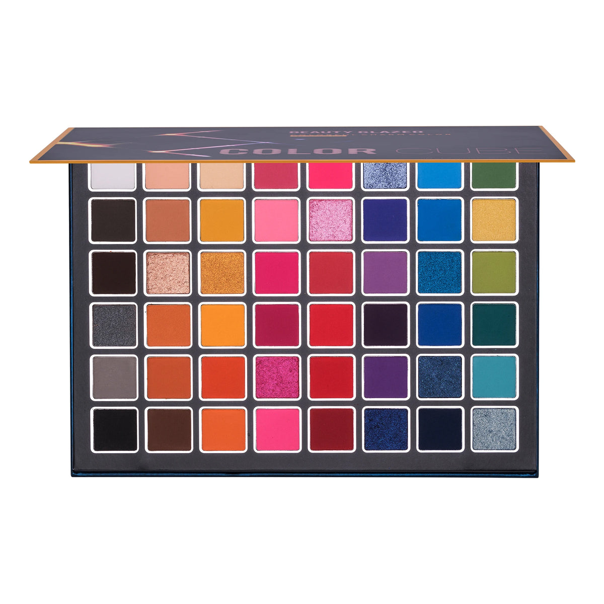 Piatto ombretto per trucco scenico, europeo e americano, eccitato, 48 colori