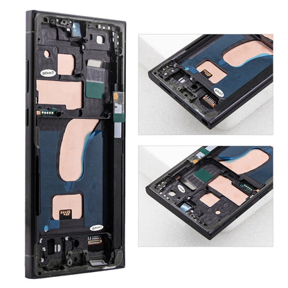 S23 Ultra Assemblea di Schermo per Samsung S23 Ultra S918 SM-S918B SM-S918U Display LCD Touch Screen Digitale Con Sostituzione del Telaio