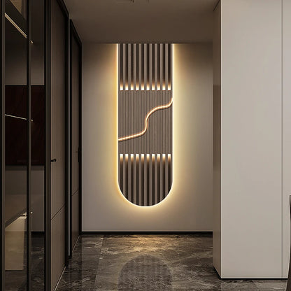 Lampada da parete moderna a LED di lusso Decorazione domestica Luce murale astratta Corridoio Soggiorno Lustro Pittura sospesa di fascia alta