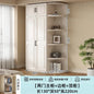 Armadio in stile crema per camera da letto, facile da montare, ideale per piccoli appartamenti, armadio in legno, mobile contenitore per stanze in affitto.