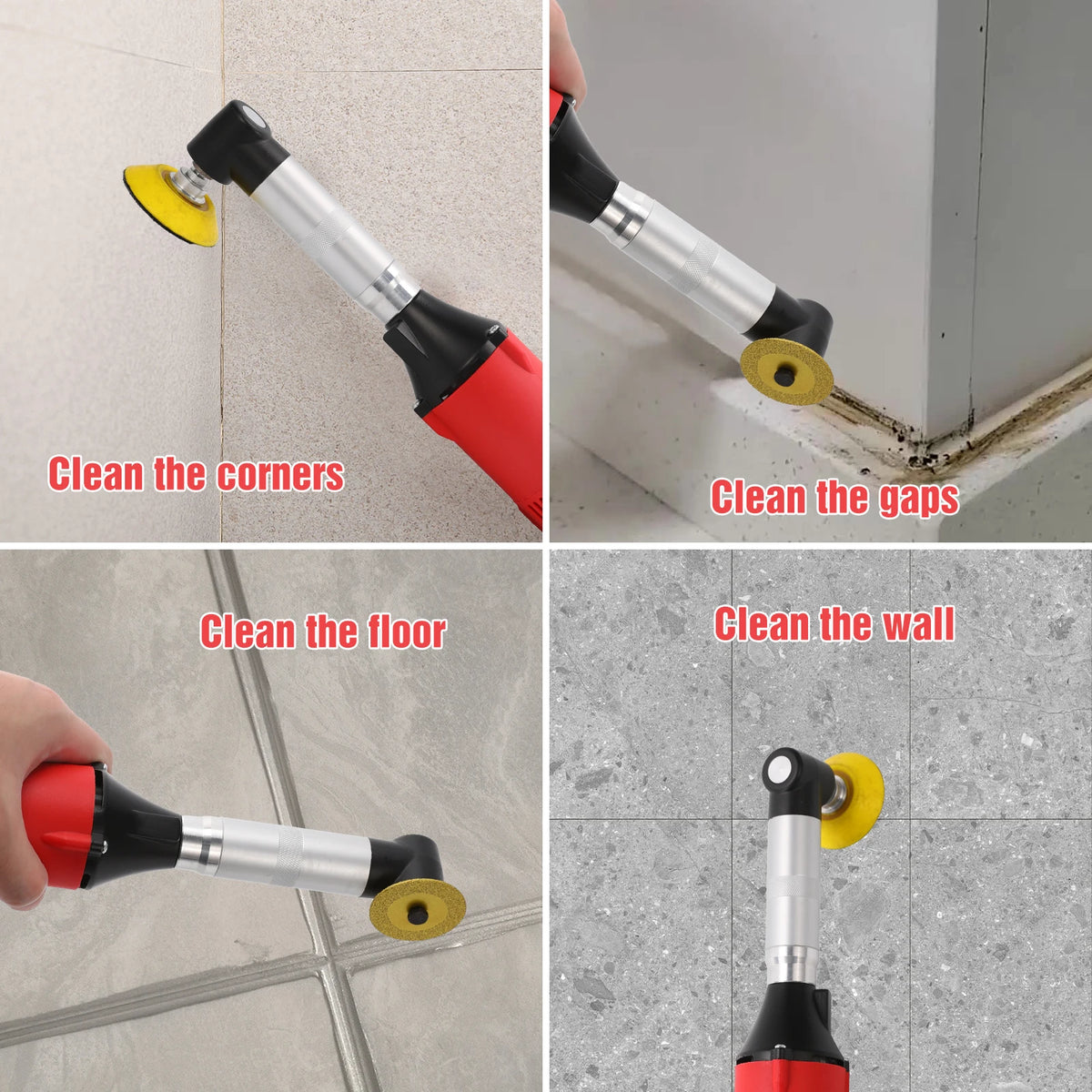 Smerigliatrice Elettrica a 1500 RPM, 6 Velocità, Strumento per Pulizia Fughe Piastrelle in Ceramica, Lucidatrice per Rimozione Bave e Lucidatura di Superfici in Ceramica e Pietra per Auto