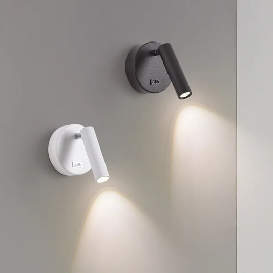 Interruttore lampada da parete moderna applique da parete a LED semplicità faretti illuminazione per interni decorazione della stanza per soggiorno camera da letto applique da comodino