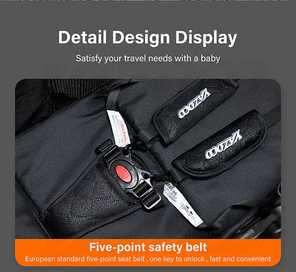 Passeggino 3 in 1 Passeggino multifunzionale Facile da viaggio pieghevole Seggiolino di sicurezza per carrozzina portatile Standard UE Spedizione gratuita
