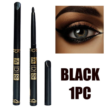 1-20 matite per eyeliner nere impermeabili - Trucco occhi punk liscio, altamente pigmentato, a lunga tenuta, resistente alle sbavature e adatto ai principianti