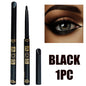 1-20 matite per eyeliner nere impermeabili - Trucco occhi punk liscio, altamente pigmentato, a lunga tenuta, resistente alle sbavature e adatto ai principianti
