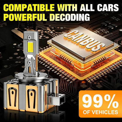 Fari LED XSTORM D1S D3S Canbus Xenon 80000LM 600W D1R D3R Lampadine LED HID 1:1 per Auto 6000K 4300K 12V 36V