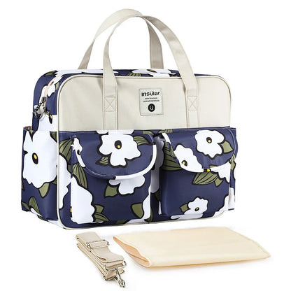 Borsa per pannolini impermeabile di nuovo stile borsa da viaggio Messenger di grande capacità borse multifunzionali per passeggino madre maternità
