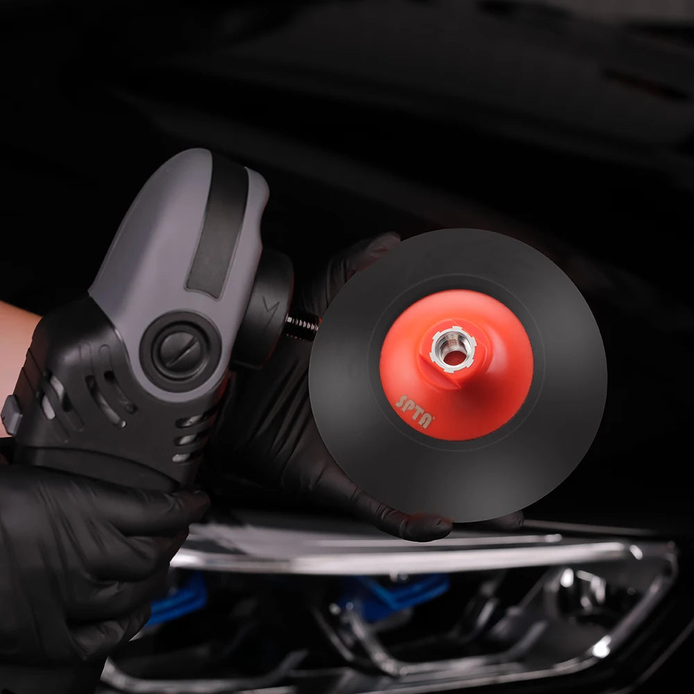 SPTA 5 "125mm 6" 150mm M14 5/8-16 Filettatura Piastra di Supporto Gancio Anello Auto Lucidatura Tampone di Lucidatura Disco Professionale per Lucidatore Rotante