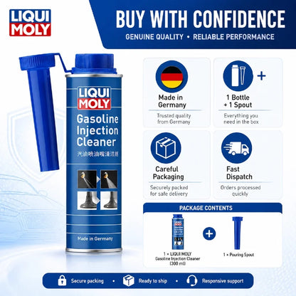 LIQUI MOLY 21931 Detergente per Iniettori 300ml, Additivo per la Pulizia del Sistema di Iniezione Auto, Cura e Manutenzione del Motore