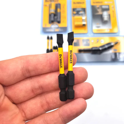 DEWALT Accessori per utensili Serie combinata con intaglio incrociato PH2 89MM 57MM 50MM Asta di prolunga per manica ad anello argento/giallo