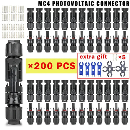 600/400/200/100/40/20/10 pezzi Kit connettori solari fotovoltaici 1000V 30A Connettori Solor da pannello per cavo fotovoltaico/MC 2,5/4/6mm2