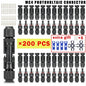 600/400/200/100/40/20/10 pezzi Kit connettori solari fotovoltaici 1000V 30A Connettori Solor da pannello per cavo fotovoltaico/MC 2,5/4/6mm2