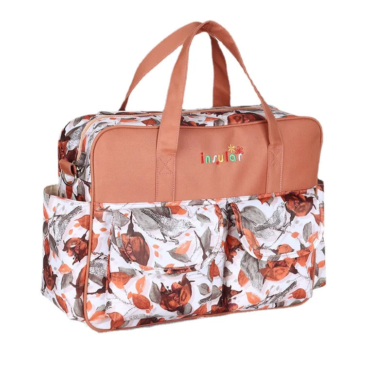 Borsa per pannolini impermeabile di nuovo stile borsa da viaggio Messenger di grande capacità borse multifunzionali per passeggino madre maternità