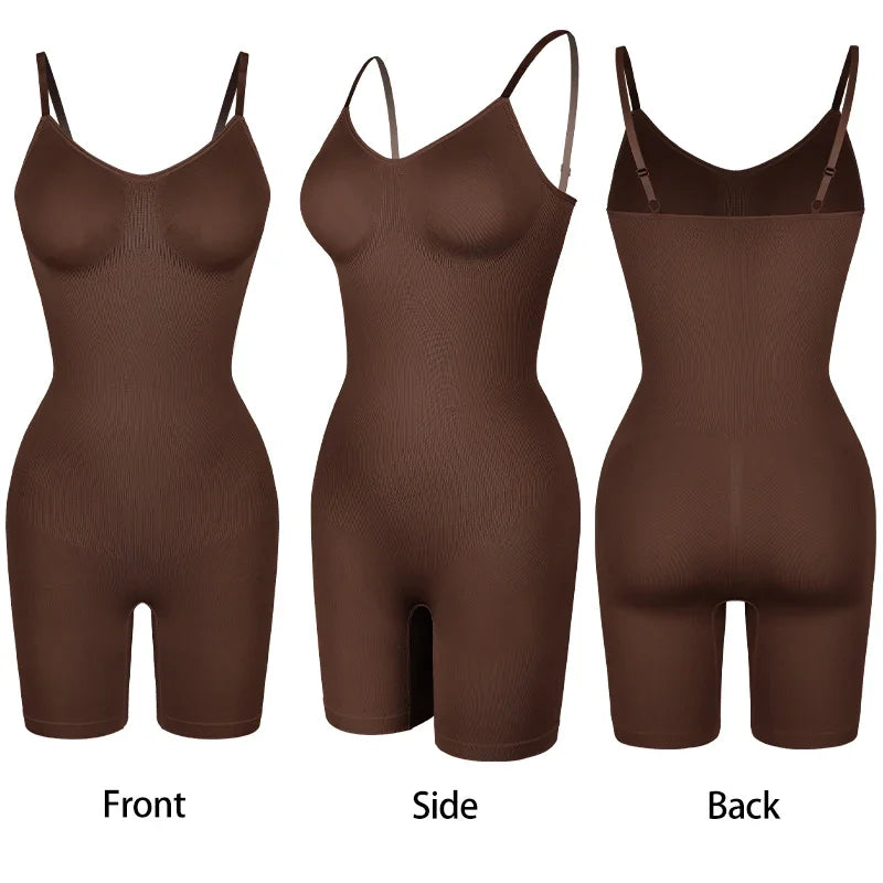 Nuovo Body Shapewear Donna Canotta Controllo della pancia Shaper completo del corpo Pantaloncini anti sfregamento Dimagrante Vita Trainer Butt Lifter