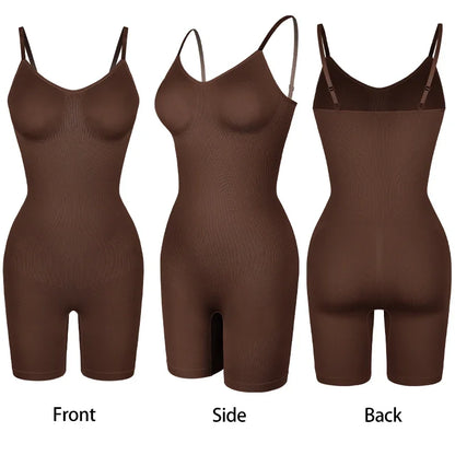 Nuovo Body Shapewear Donna Canotta Controllo della pancia Shaper completo del corpo Pantaloncini anti sfregamento Dimagrante Vita Trainer Butt Lifter